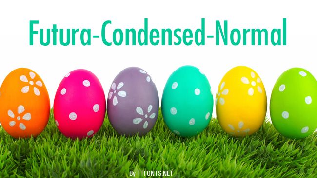 Futura-Condensed-Normal example