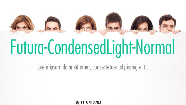Futura-CondensedLight-Normal example