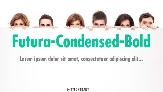 Futura-Condensed-Bold example