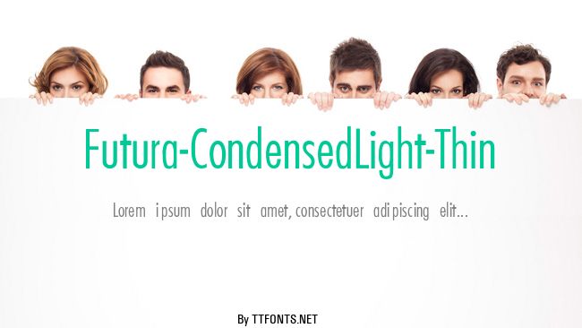 Futura-CondensedLight-Thin example