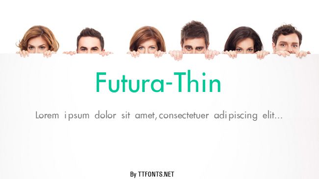 Futura-Thin example