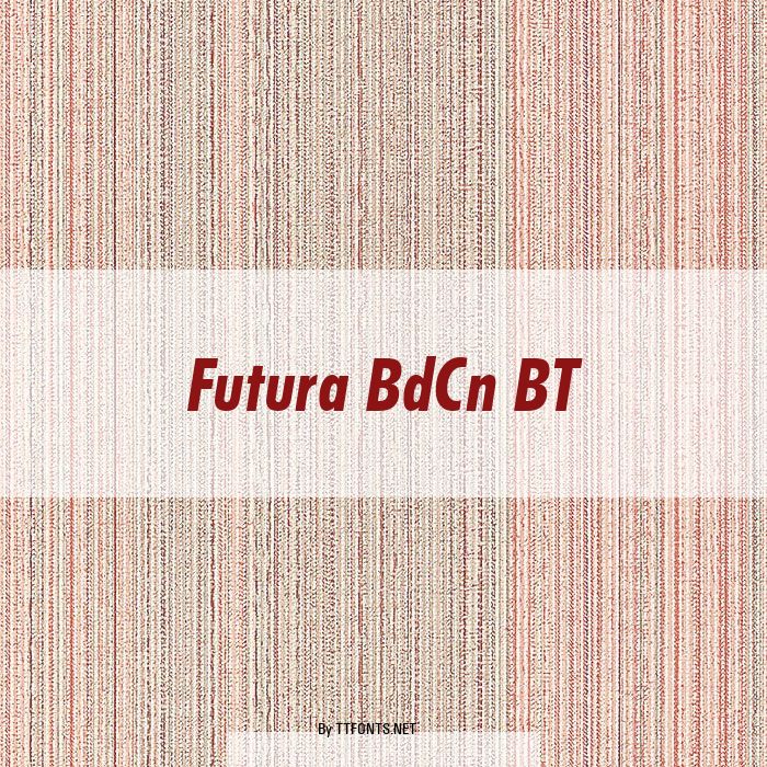 Futura BdCn BT example