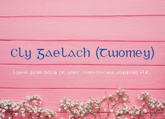 Cly Gaelach (Twomey) example