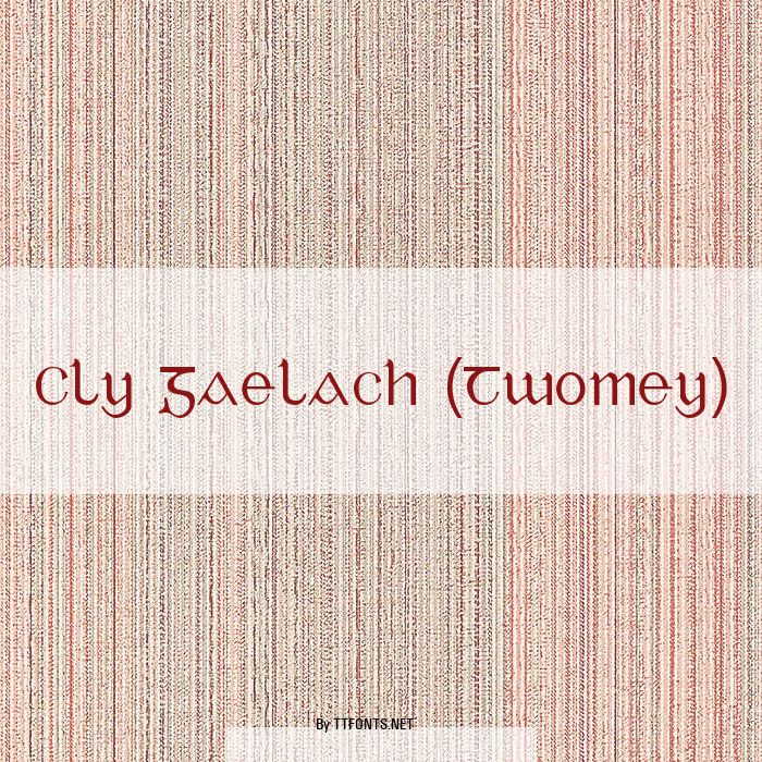 Cly Gaelach (Twomey) example