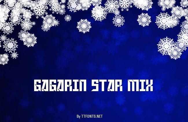 Gagarin Star Mix example