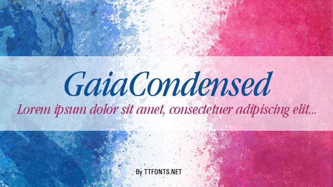GaiaCondensed example