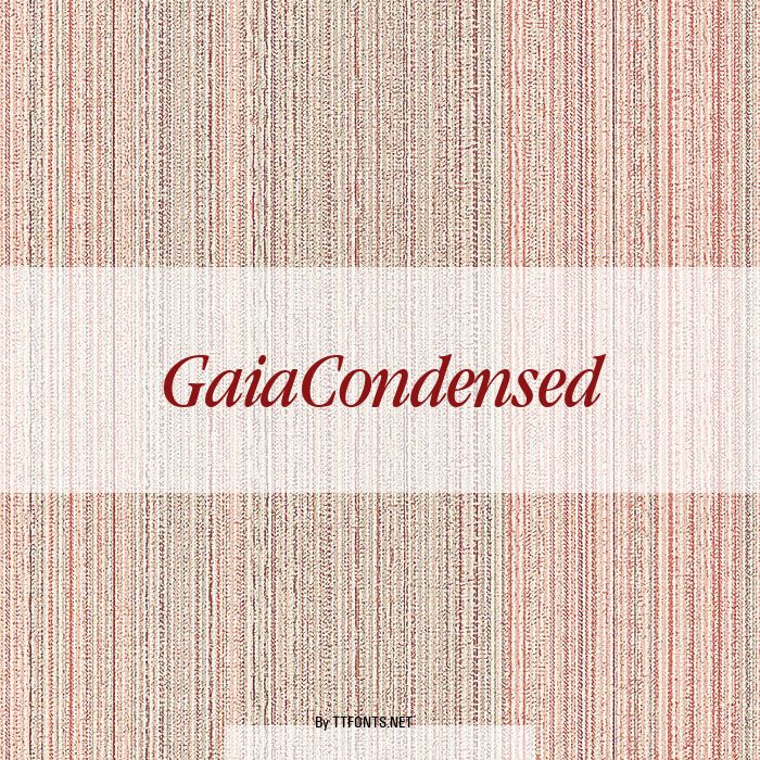 GaiaCondensed example