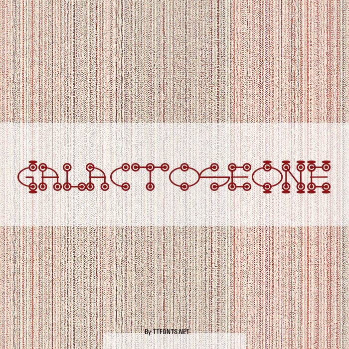 GalactoseONE example