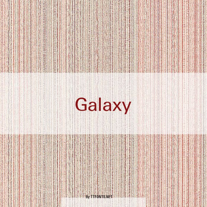 Galaxy example
