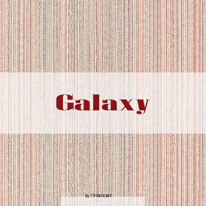 Galaxy example
