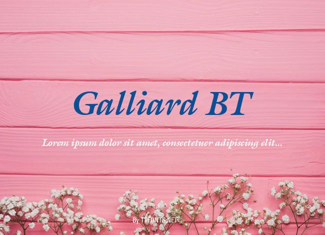 Galliard BT example