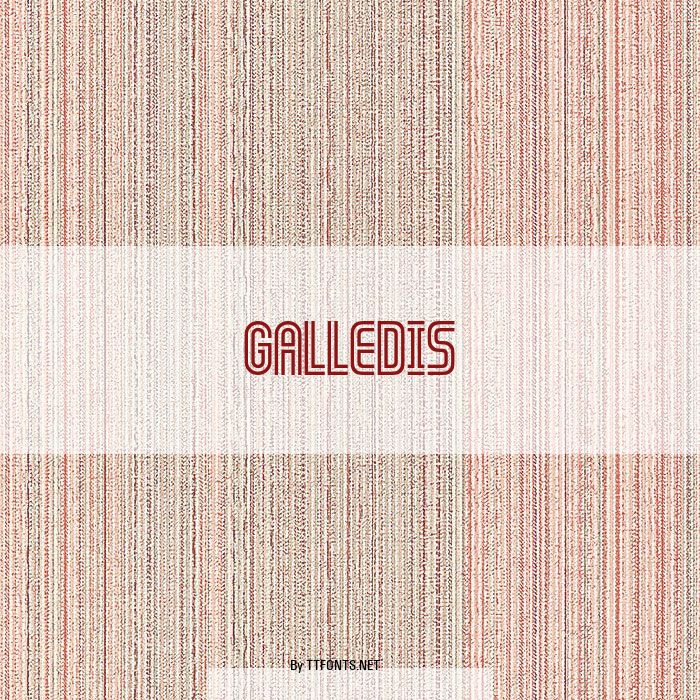 GALLEDIS example