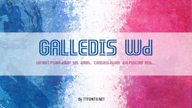GALLEDIS Wd example