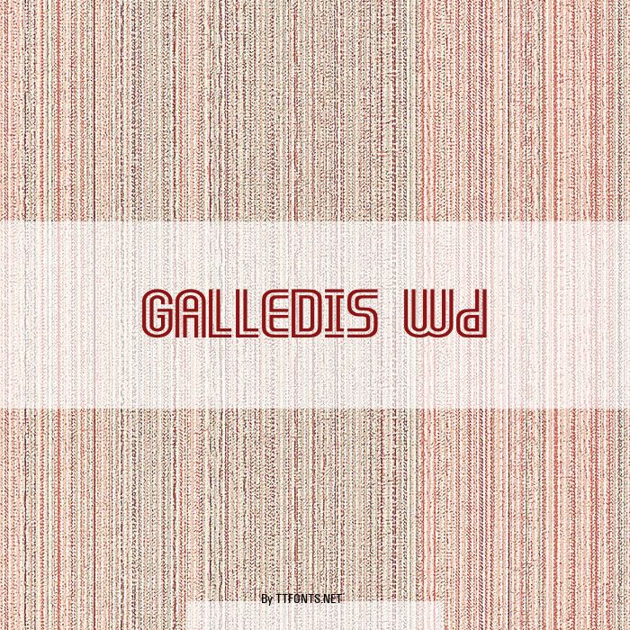GALLEDIS Wd example