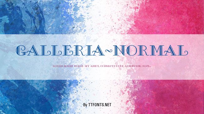 Galleria-Normal example