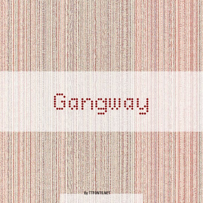 Gangway example