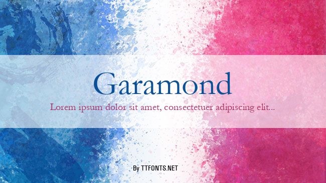 Garamond Regular Truetype Fuente