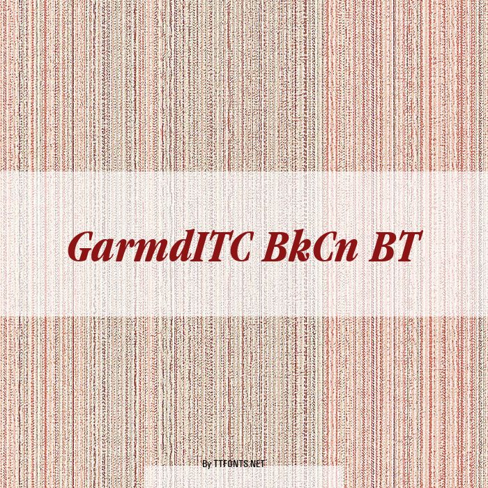 GarmdITC BkCn BT example