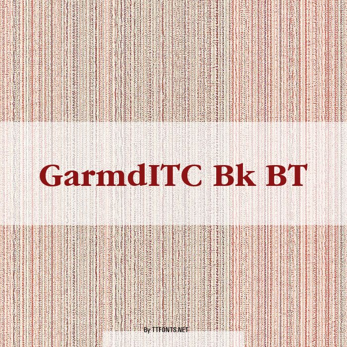 GarmdITC Bk BT example