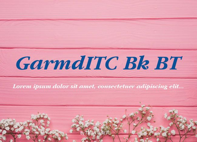 GarmdITC Bk BT example