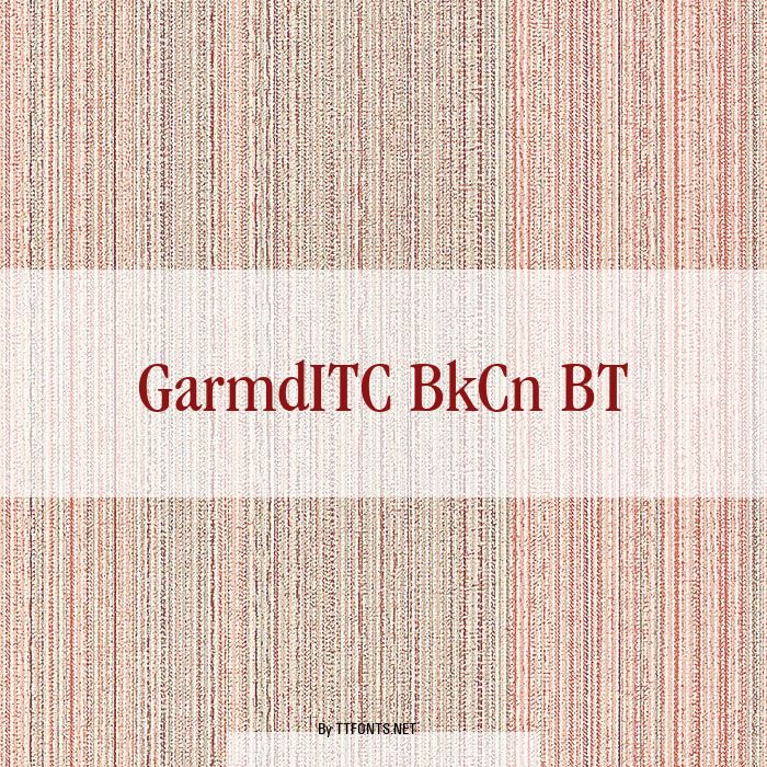 GarmdITC BkCn BT example