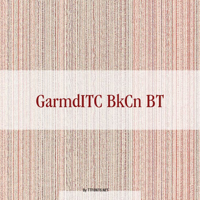 GarmdITC BkCn BT example