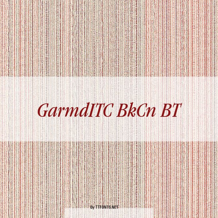 GarmdITC BkCn BT example