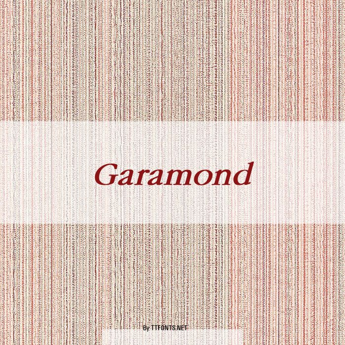 Garamond example