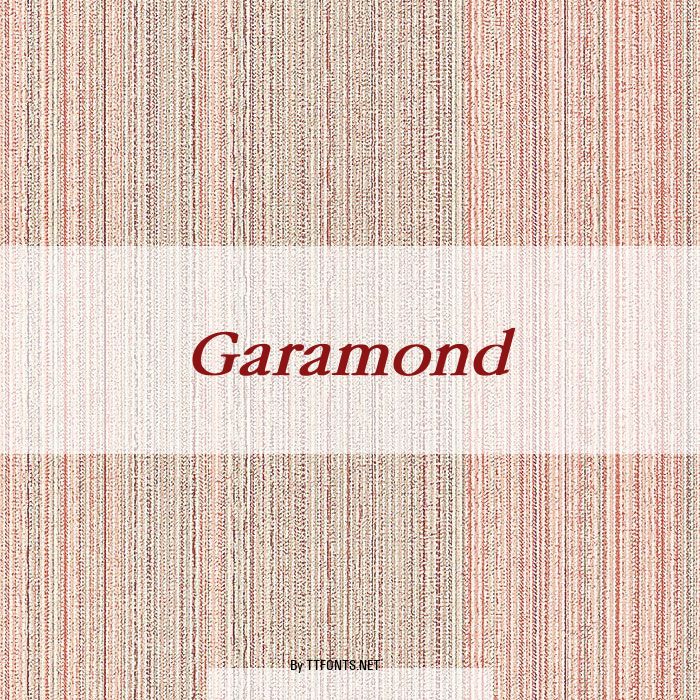 Garamond example