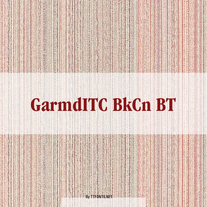GarmdITC BkCn BT example