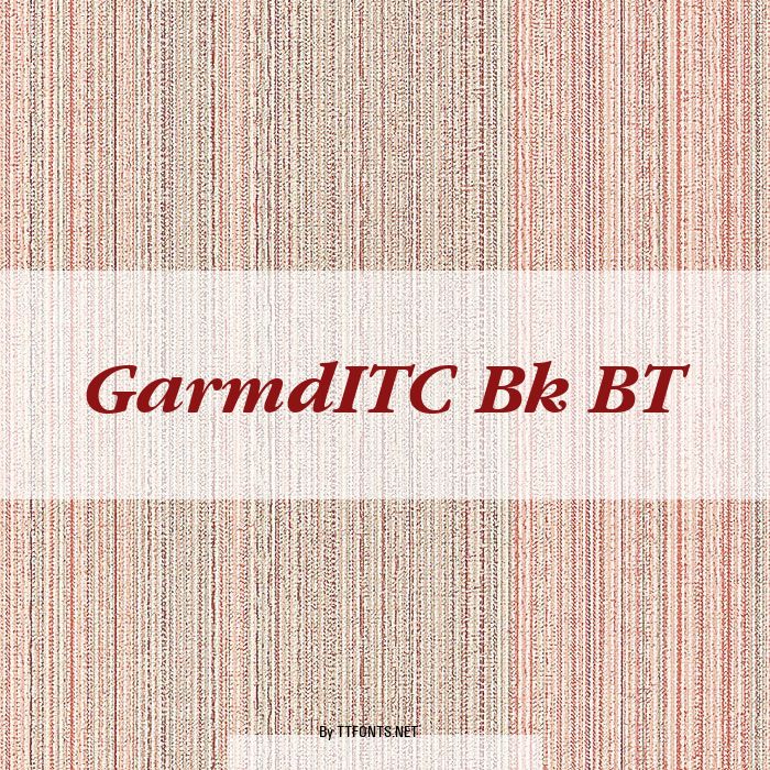 GarmdITC Bk BT example