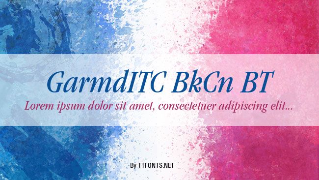 GarmdITC BkCn BT example