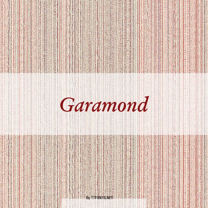 Garamond example