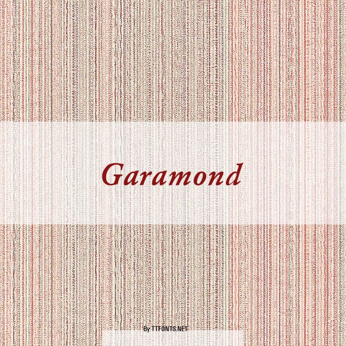 Garamond example