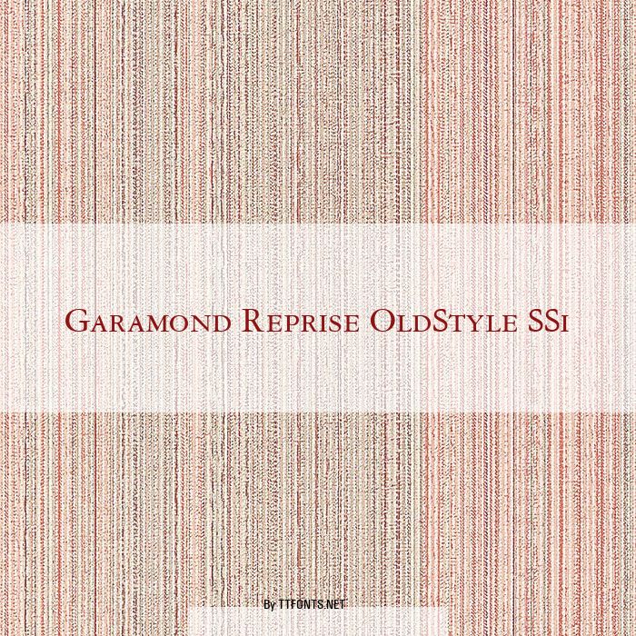 Garamond Reprise OldStyle SSi example