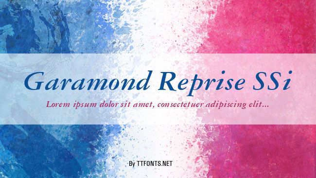 Garamond Reprise SSi example