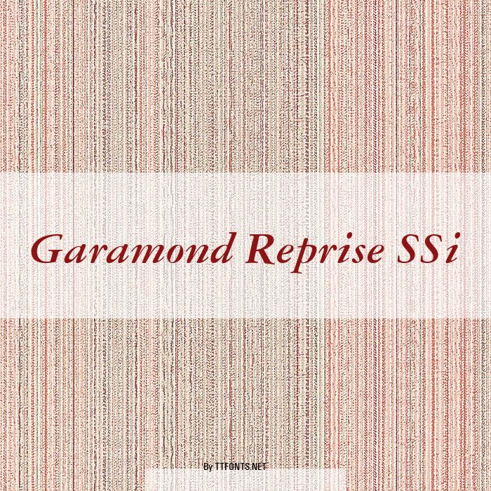 Garamond Reprise SSi example