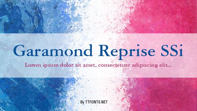 Garamond Reprise SSi example