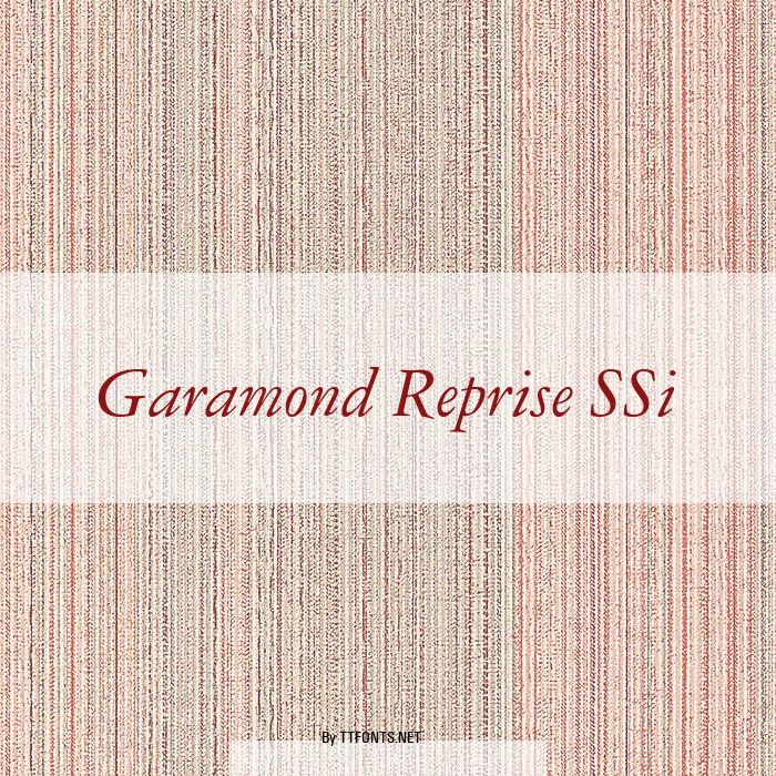 Garamond Reprise SSi example