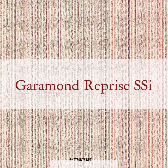 Garamond Reprise SSi example