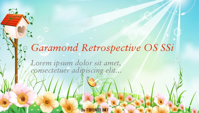 Garamond Retrospective OS SSi example