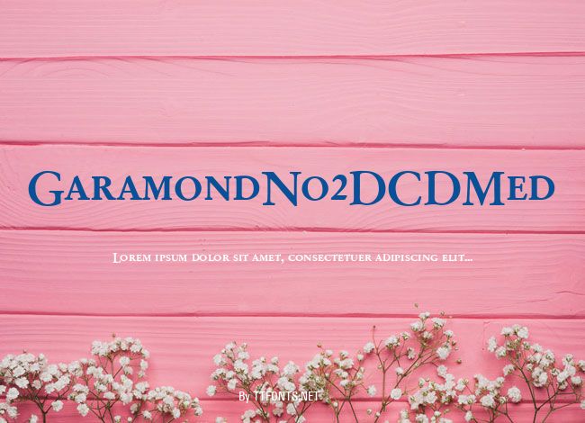 GaramondNo2DCDMed example