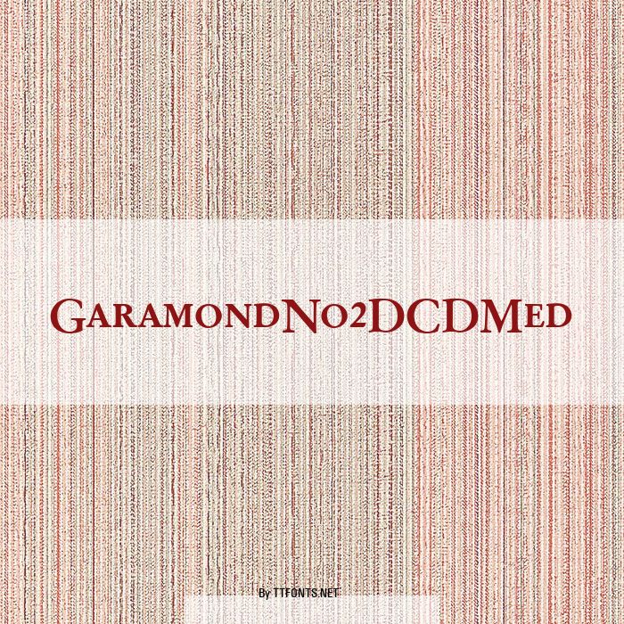 GaramondNo2DCDMed example