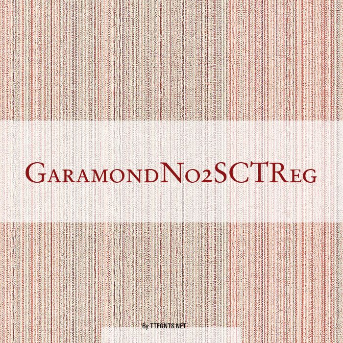 GaramondNo2SCTReg example