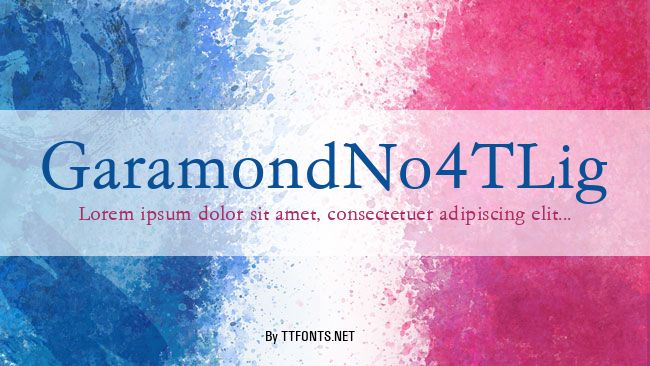 GaramondNo4TLig example