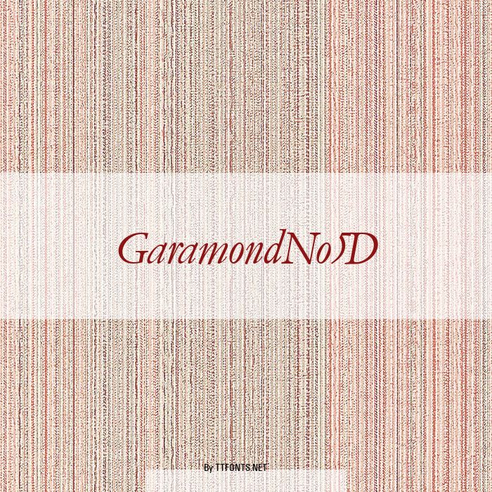 GaramondNo5D example