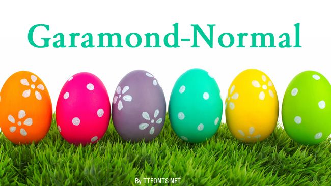 Garamond-Normal example