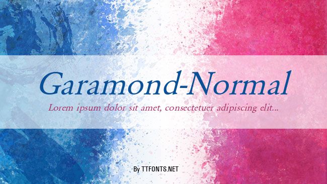 Garamond-Normal example