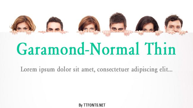 Garamond-Normal Thin example