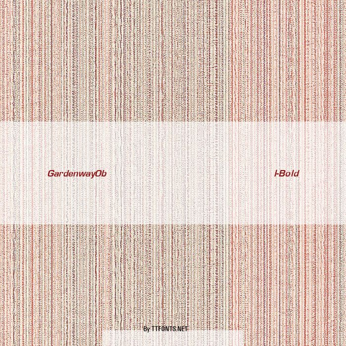 GardenwayObl-Bold example